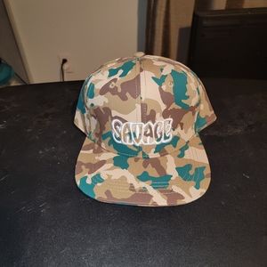 Savage Camo Snapback Hat